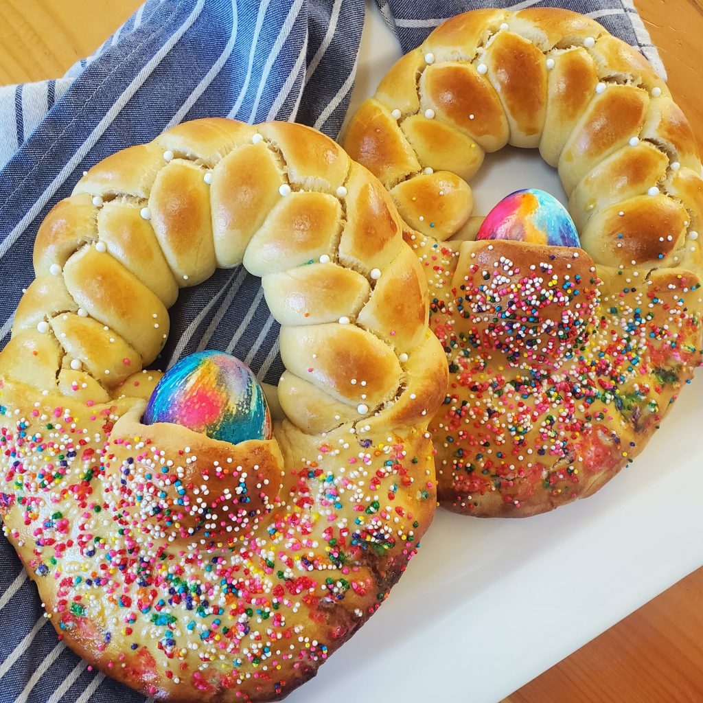 Sicilian Easter Bread Baskets A Nonna S Love For Her Grandchildren Christina S Bread Bakes